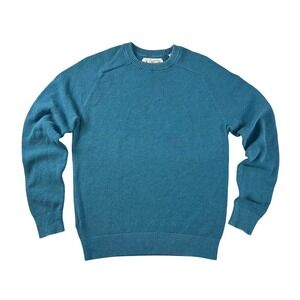 Original Penguin Mens Turquoise Blue 100% Cotton Crew Neck Sweater M